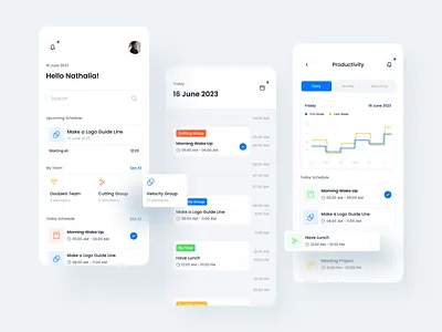 "Jadwal.In" schedule task app 3d animation branding clean design figma graphic design illustration indonesian logo mobile app motion graphics sketch ui ui kit