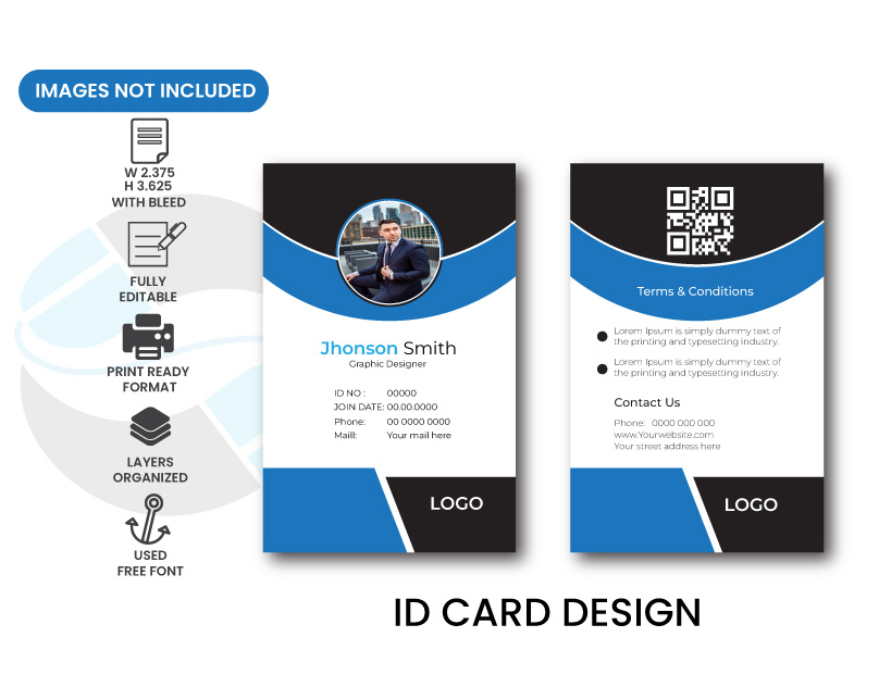 students & Employees Id Card Desing by Md jaber Ahmed on Dribbble