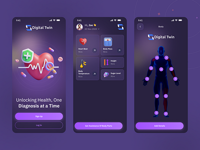 Medical App Design ai medical app design health app home screen medical app medical splash screen