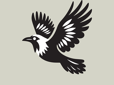CROW 3d birds branding cow crow design graphic design icon identity illustration logo marks motion graphics symbol ui