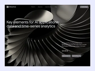 Unlock AI Potential: Your Essential Data Hub -A Design Concept ai analytics charts dark mode data design energetic interface neon saas shares trading ui uiux user experience ux ux ui design uxuidesign web website