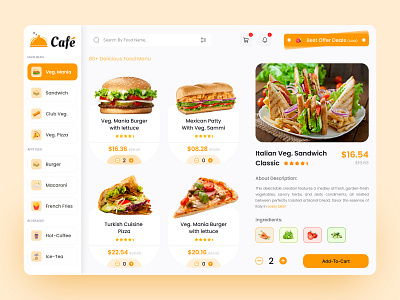 Restaurant/Food Ordering Dashboard Design dashboard design graphic design illustration logo mobile design mobileapp ui web design