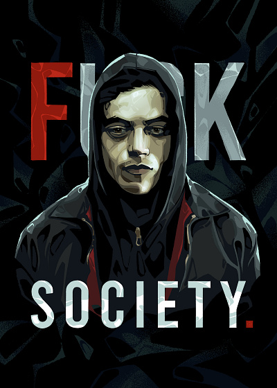 Fsociety fsociety hacker illustration mister robot mr robot robot