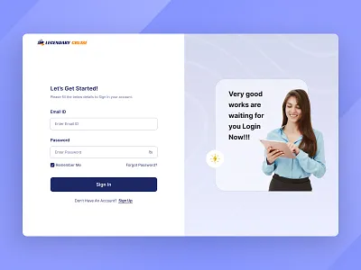 Sign-In Page, UI Design, Log in clean create account log in login minimal onboarding onboarding form onboarding ui sign in sign in page sign in ui sign up signin sing in form ui design
