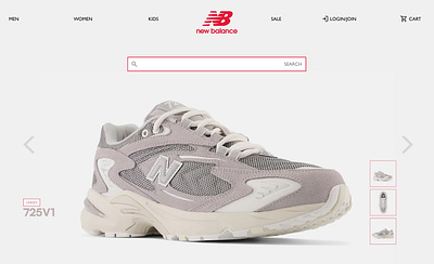 NEW BALANCE LANDING PAGE REDESIGN branding graphic design ui