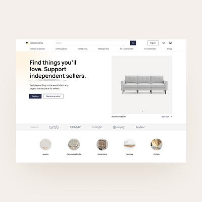 Home Decor website - Modern & Minimalist ui