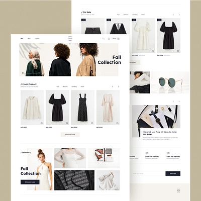 Fashion e-commerce website - Simple & Friendly ui