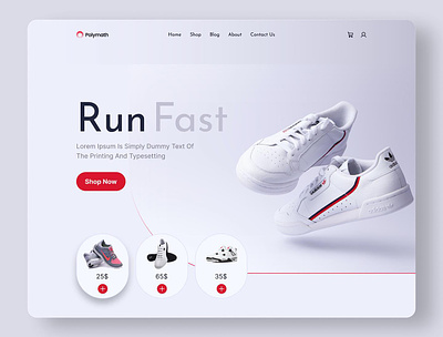 Website design For Shoes responsive website