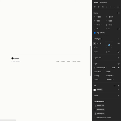 Advanced Footer Component in Figma brading branding components dark mode design system figma footer interface modular ui ui kit ux variables