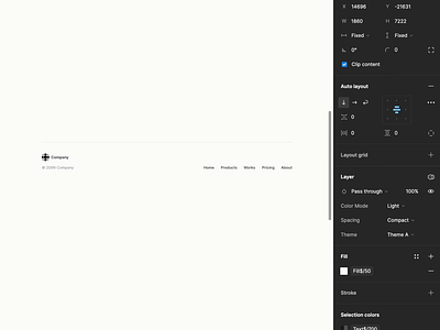 Advanced Footer Component in Figma brading branding components dark mode design system figma footer interface modular ui ui kit ux variables