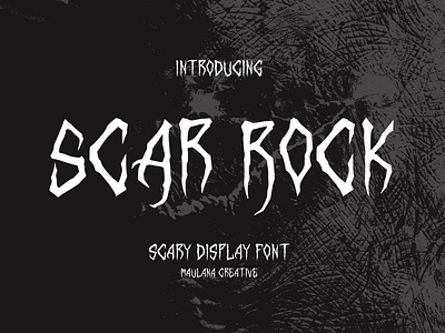Scar Rock Scary Display Font branding font fonts graphic design logo