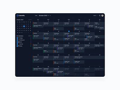 Calendar Dark Mode activities calendar darkmode darkmodedashboard dashboard date picker design simpleui ui uicalendar uidarkmode uidesign uiux uiuxcalendar uiuxdarkmode uiuxdesign uiuxdesigner uiuxindonesia uxdesign webdesign