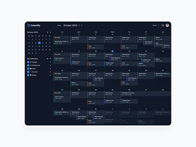 Calendar Dark Mode activities calendar darkmode darkmodedashboard dashboard date picker design simpleui ui uicalendar uidarkmode uidesign uiux uiuxcalendar uiuxdarkmode uiuxdesign uiuxdesigner uiuxindonesia uxdesign webdesign