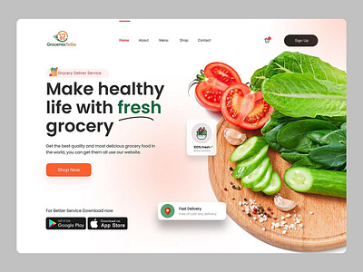 Website Design Groceries Store web design