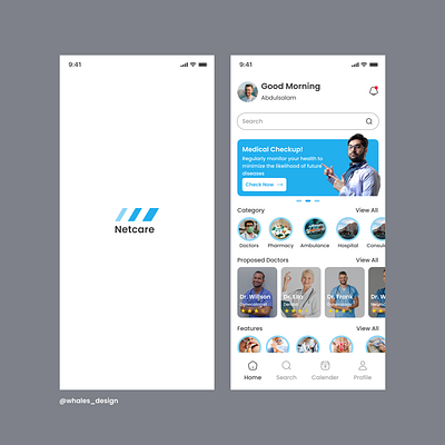 Netcare (Clinic App) - Concept animation branding design figma logo ui uiux ux