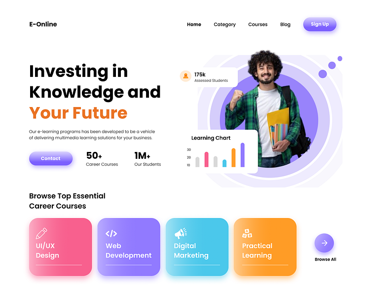 Landing Page By Blaq Stark On Dribbble 1114