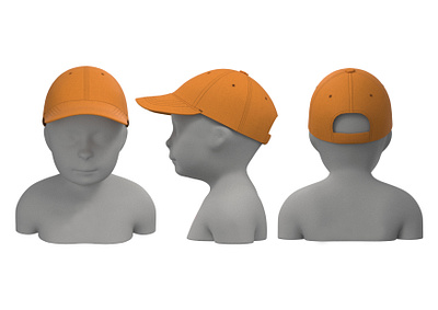 Baseball Cap 3d 3d cap animation apparealdesign baseball cap branding cap cap fashion clo3d cap design fashion design flatdesign graphic design illustration kids cap logo motion graphics pattern design technicaldesig ui