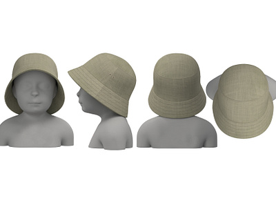 Bucket Hat 3d 3d cap fashion 3d hat animation apparealdesign branding bucket hat clo3d hat design fashion design flatdesign graphic design hat fashion illustration kids hat logo motion graphics pattern design technicaldesig ui