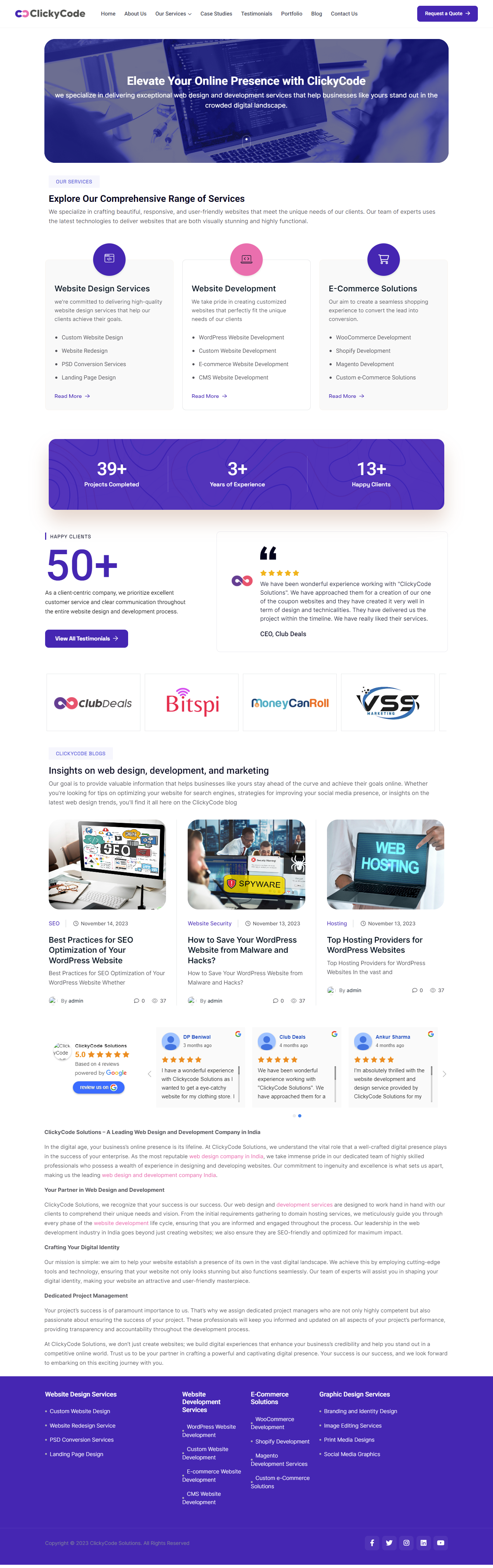 ClickyCode Solution branding graphic design ui web design web development
