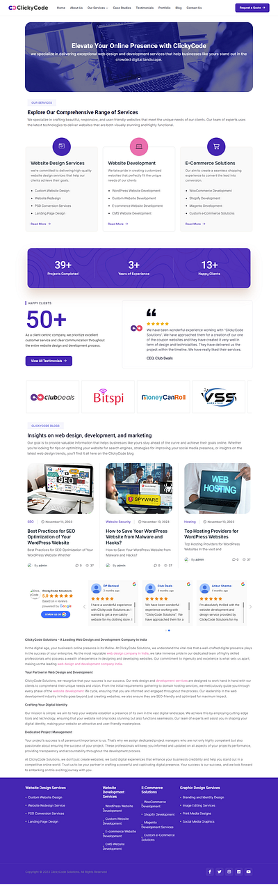 ClickyCode Solution branding graphic design ui web design web development