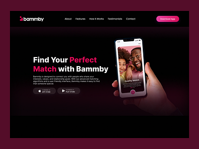 Bammby Landing Page Design mabel okeke mabelpraise the good designer ui ui designer uiux uiux design uiux designer user experience design user experience designer user interface design user interface designer ux ux design ux designer