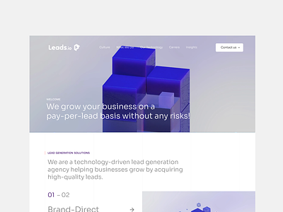 Leads.io: A UI/UX Transformation 3d animation branding graphic design motion graphics ui
