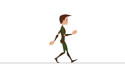 Walk cycle 2d 2d animation animation animationexpert motion graphics style typographic walking