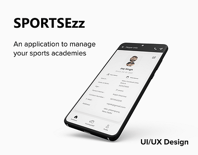 Sports booking & management app branding ui