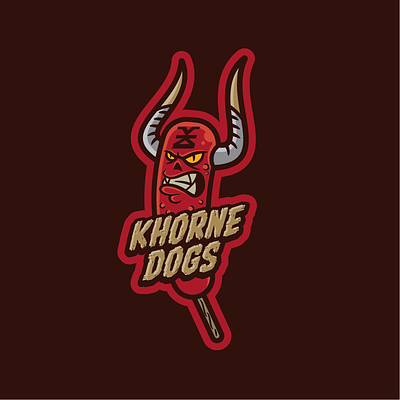 Khorne Dogs blood bowl branding design ice hockey illustration logo logos sports sports branding vector warhammer