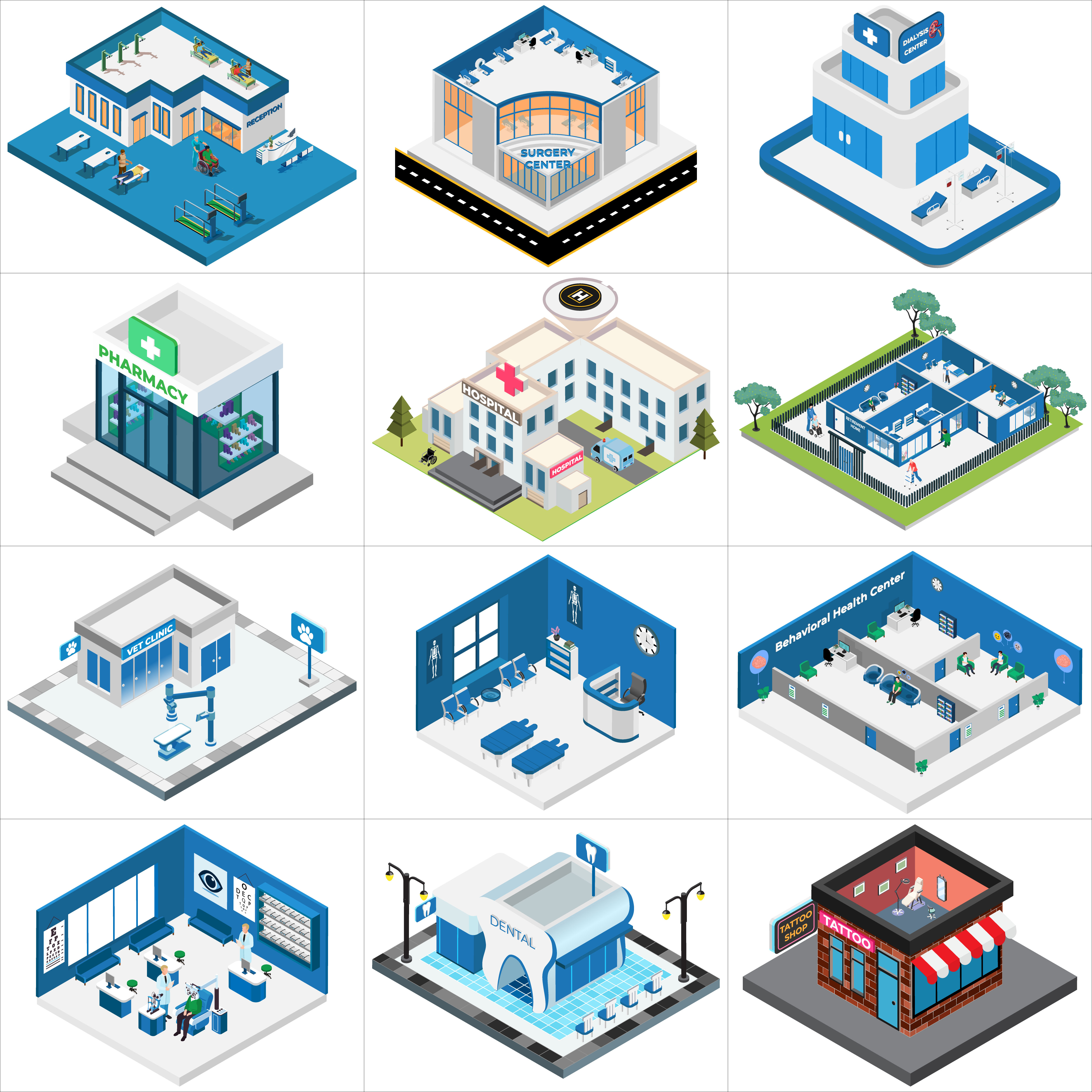 Completed Project on Fiverr. https://www. equipment graphic design icon icon design illustration isometric medical medical website vector website