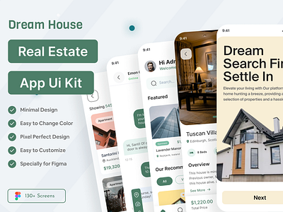 Real Estate App UI kit Design app design architecture app building creative web design ecommerce graphic design houseapp illustration landing page logo minimal app minimal design mobile app design property real estate real estate app ui uiapp uiux