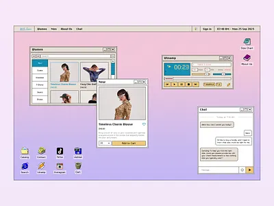 Ecommerce design ecommerce homepage nostalgia retro ui uiux ux web web design