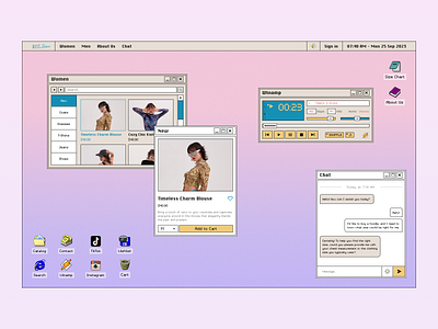 Ecommerce design ecommerce homepage nostalgia retro ui uiux ux web web design