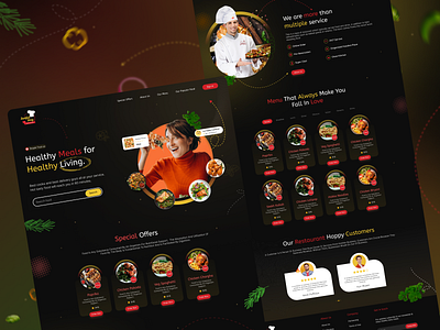 Restaurant branding cleandesign design dish figma ui ux website yummy