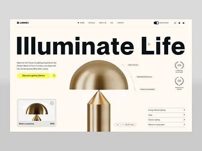 Dark Mode animation dark mode homepage light ui uiux ux web design web site