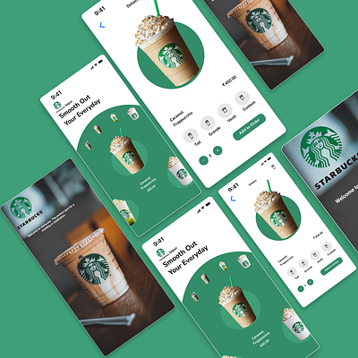 like starbucks animation branding graphic design motion graphics ui