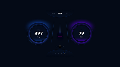 Car dashboard UI car car dashboard concept dashboard design ev ui