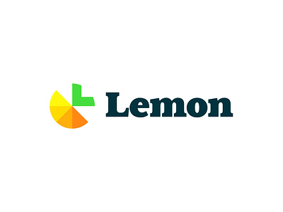 Lemon logo concept branding fresh fruit green icon juice juicery l leaf lemon lemons lemony logo mark monogram nature smart yellow zest