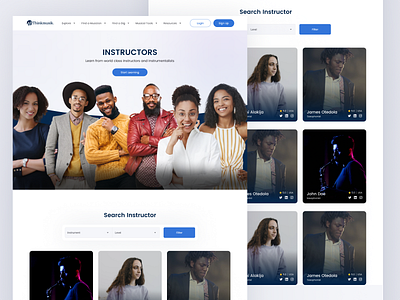 Thinkmusik website figjam figma mabel okeke mabelpraise the good designer ui uiux uiux design uiux designer user experience design user experience designer user interface design user interface designer ux website design website designer