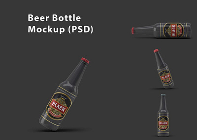 Beer Bottle Mockup (PSD) download mock up download mockup mockup mockups psd psd mockup