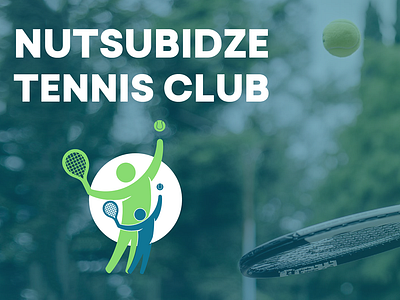 Nutsubidze Tennis Club 2d adobeillustrator adobephotoshop adult sport banner branding graphic design health kidssport logo logodesign minimalistic socialmedia sport sportbranding tennis