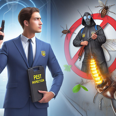 Pest control ads graphic design photoshop