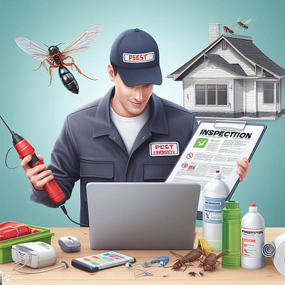 Pest control ads graphic design photoshop