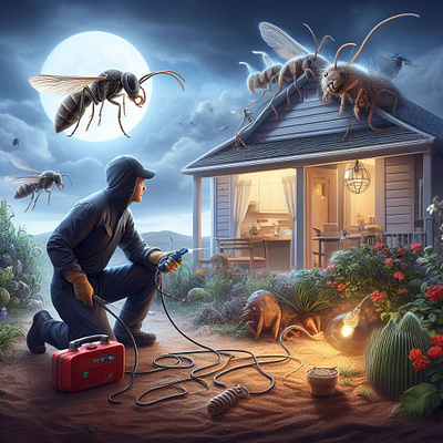 Pest control ads graphic design photoshop