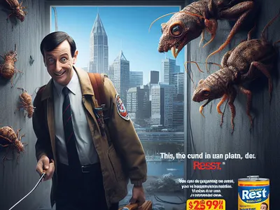 Pest control ads graphic design photoshop