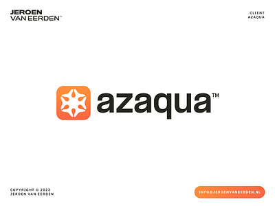Azaqua - Logo Redesign aqua aquarium aquascaping bacterial branding dna fin fish fish tank life logo micro organism plant sea stamp visual identity water