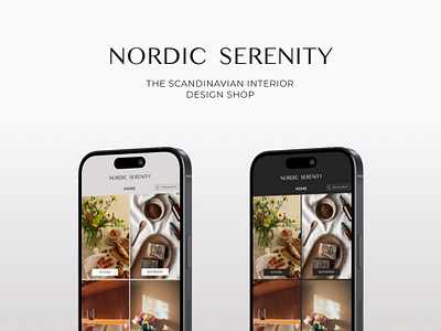 Nordic Serenity app app design branding design graphic design typography ui ui design ux ux design visual identity