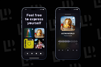 Music Library Mobile App Auto-Generated Playlists✨ artist radio audio streaming app mobile music player music app music library app offline playback playlist creation sound experience app streaming user friendly design uxdesigner uxui