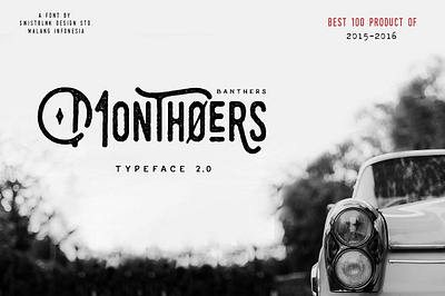 Monthoers Signature - Font Duo font poligonal sans serif typeface