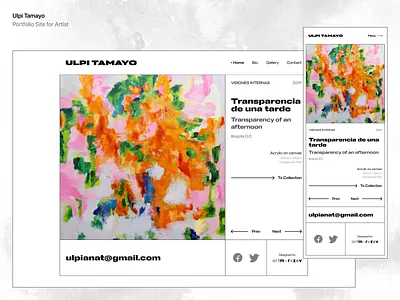 Portfolio Site for Artist brutalism graphic design ui